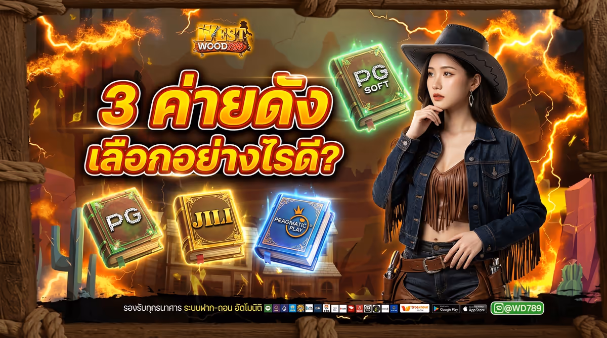 เปรียบเทียบค่ายเกมดังใน WESTWOOD789: PG, JILI, Pragmatic ค่ายไหนถูกใจคนไทย?